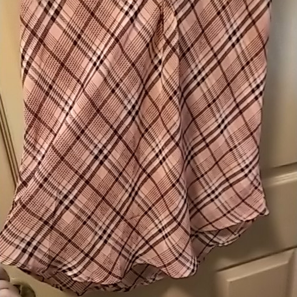 New York Company pink plaid flowing tank top NEW! - Picture 4 of 10